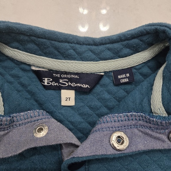 Ben Sherman 3 Pcs Set Quilted Sweatshirt 2T Boys Teal Burnt Orange Navy Blue - Picture 14 of 16